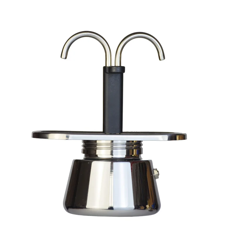 Coffee Equipment Accessories - ステンレス鋼のミニ鍋,二重管,イタリアのコーヒーメーカー,家電,200ml, 304