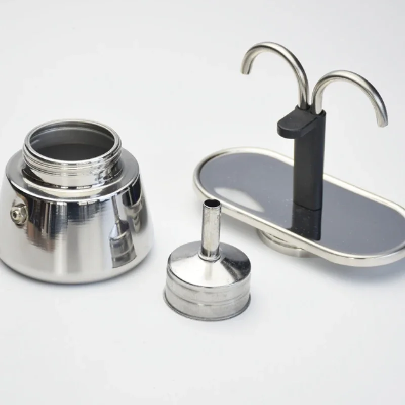 ステンレス鋼のミニ鍋,二重管,イタリアのコーヒーメーカー,家 - Coffee Equipment Accessories のレビューと価格