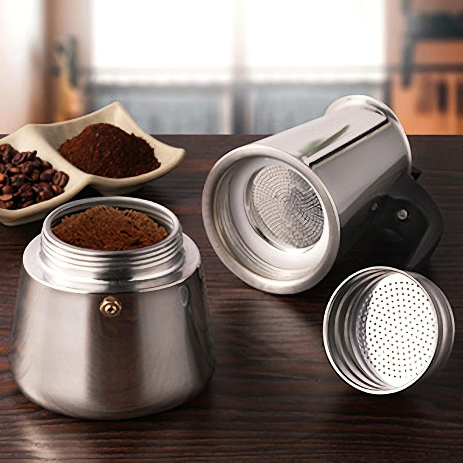 4/6/9カップモカポットカフェマシンエスプレッソカップコー - Coffee Equipment Accessories のレビューと価格