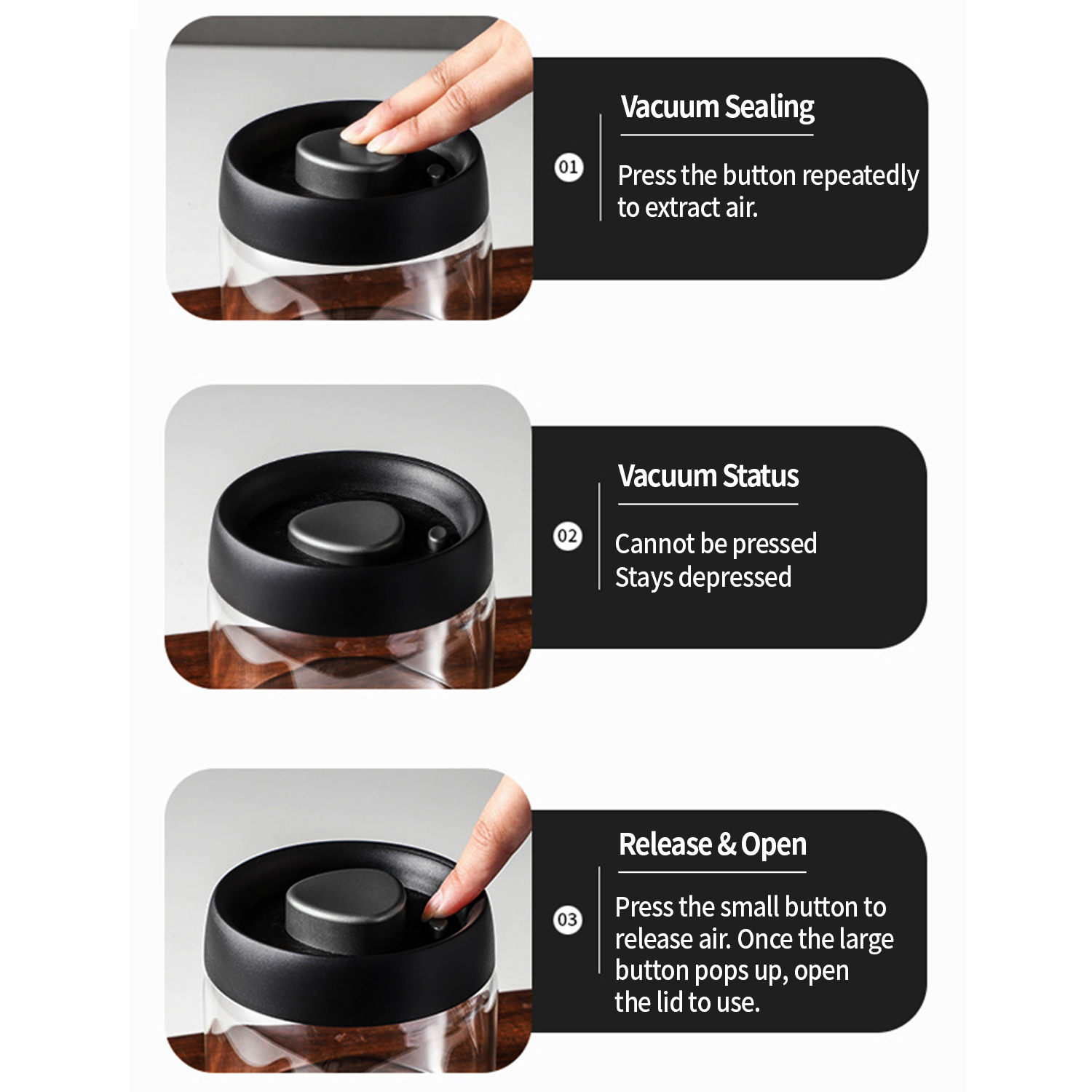 OANKR 真空コーヒーキャニスター 500ml 900ml - Coffee Equipment Accessories のレビューと価格
